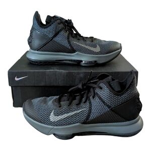Nike Lebron Witness IV Black Iron Gray Basketball Shoes Men's US 8.5 Women's 10